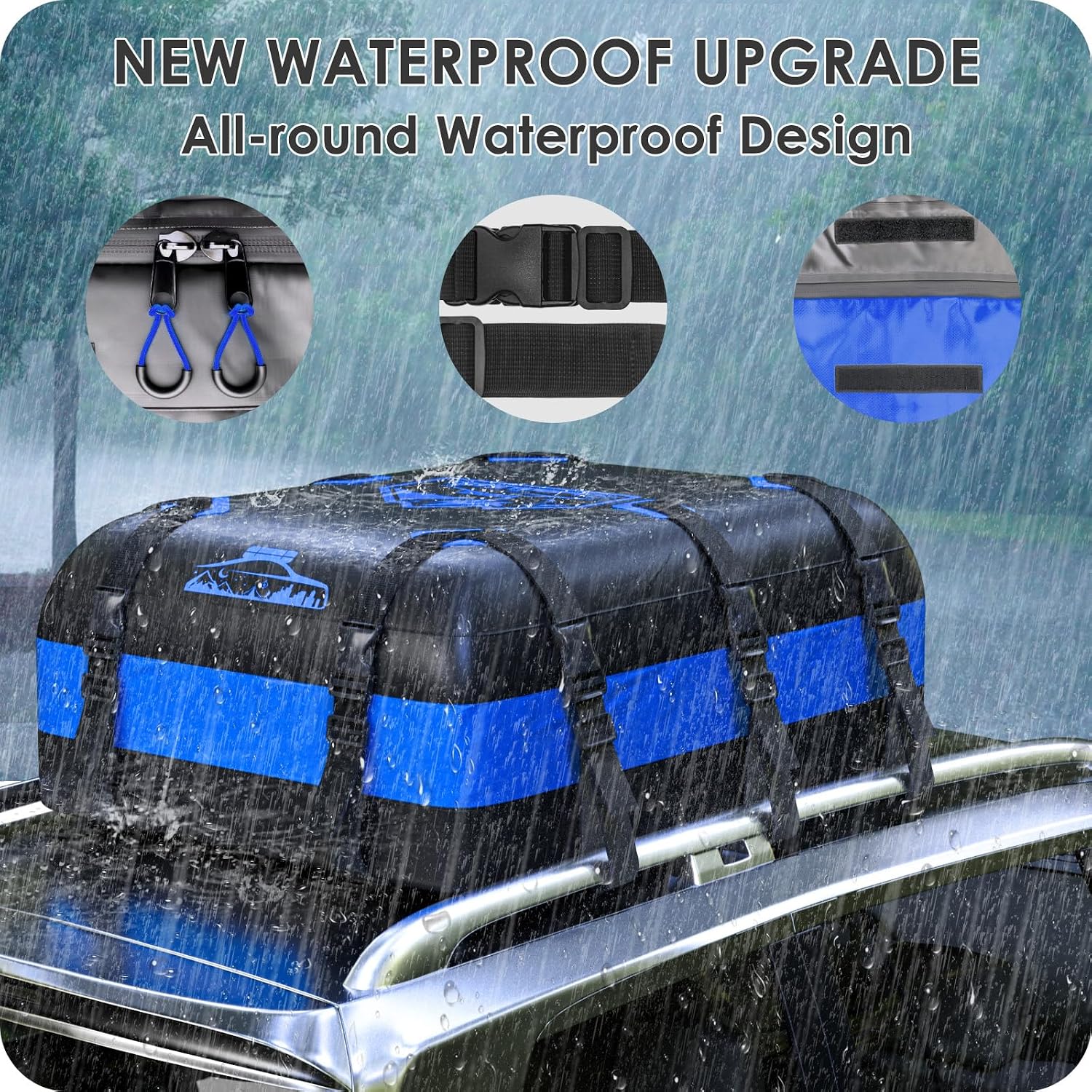 BOYUJK 20 Cu Ft Roof Bag (Blue, 566L): image 2