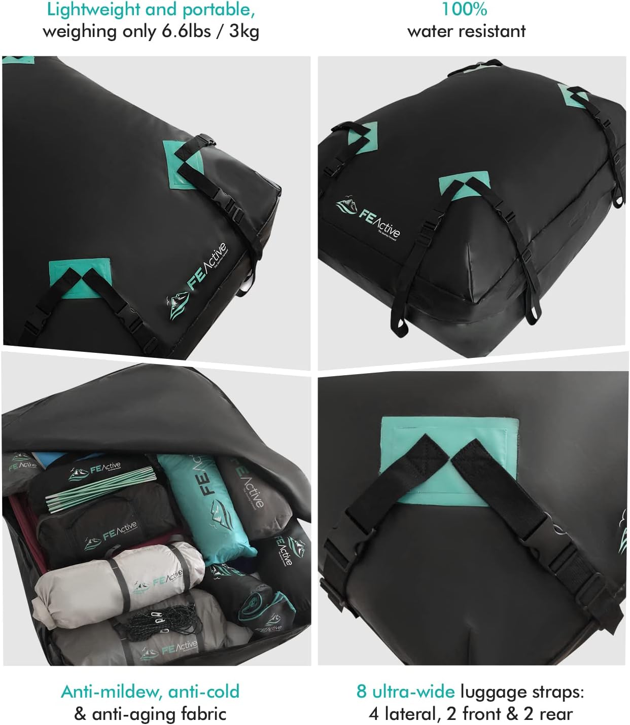 FE Active Tavarua 15 Cu Ft Waterproof Roof Dry Bag: image 3