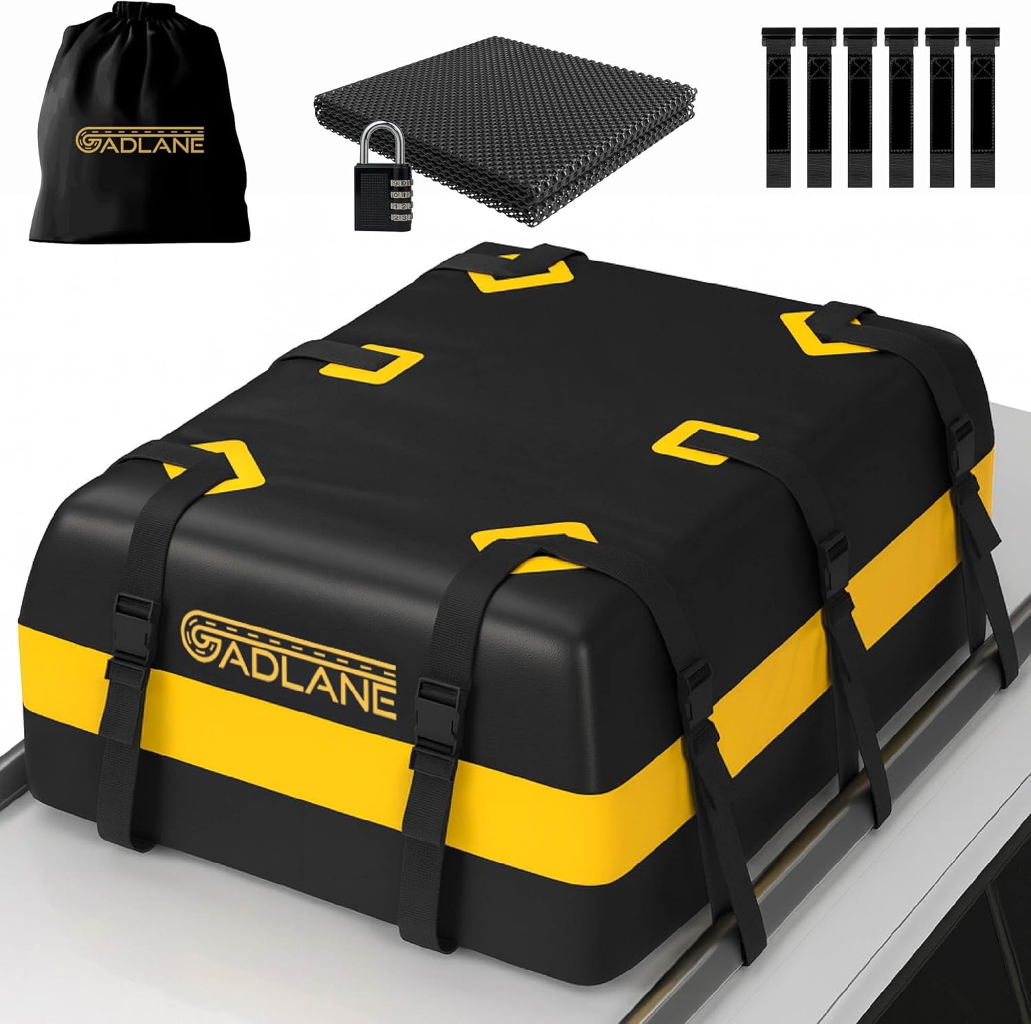 GADLANE 15 Cu Ft Roof Bag (Black): image 8