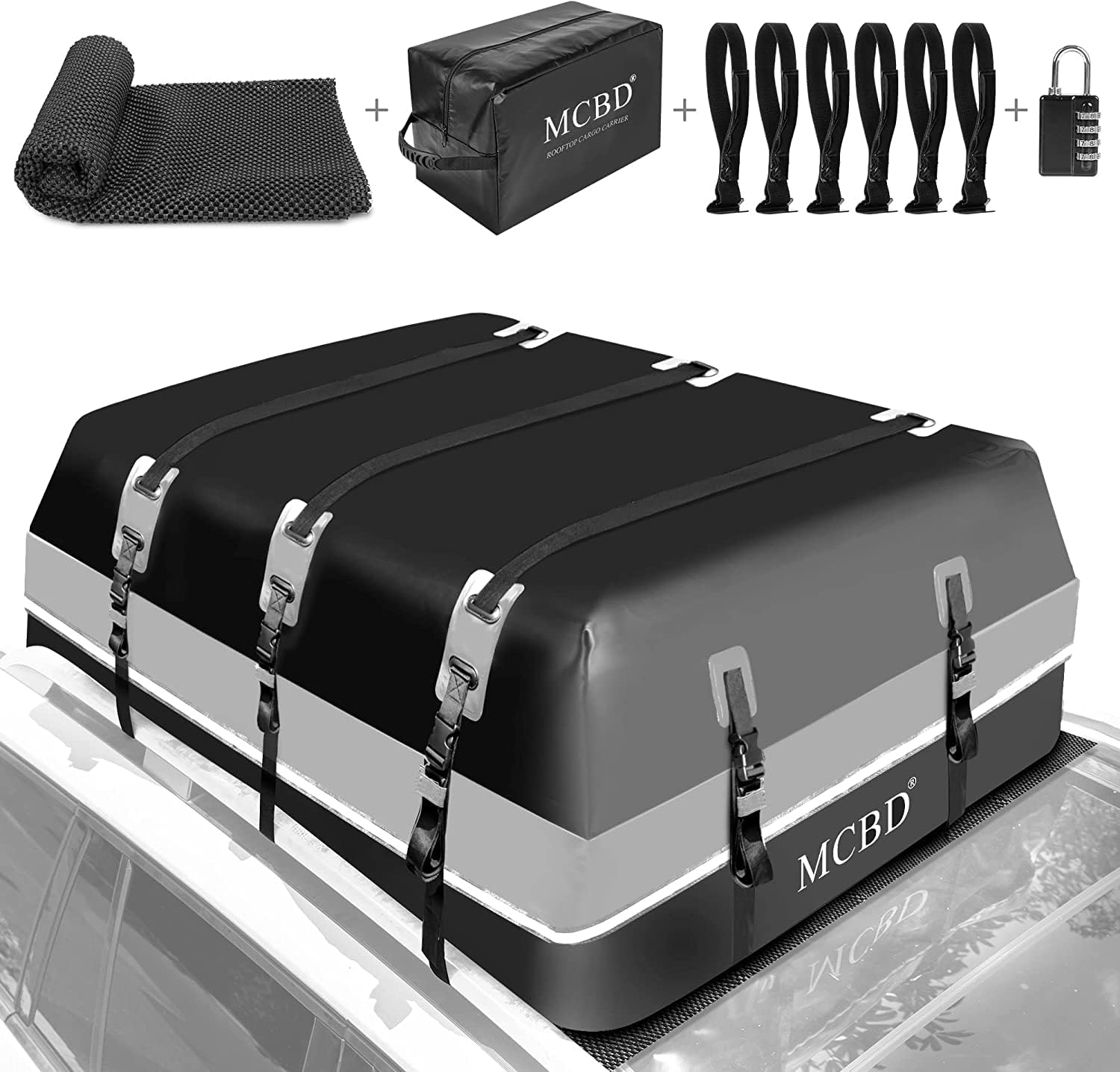MCBD 21 Cu Ft Roof Bag (Gray)