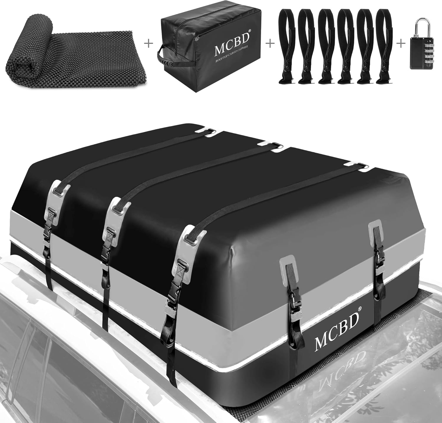 MCBD 21 Cu Ft Roof Bag (Gray): image 6