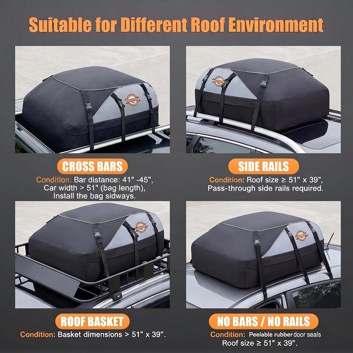 Sailnovo 559L Waterproof Roof Bag: image 6