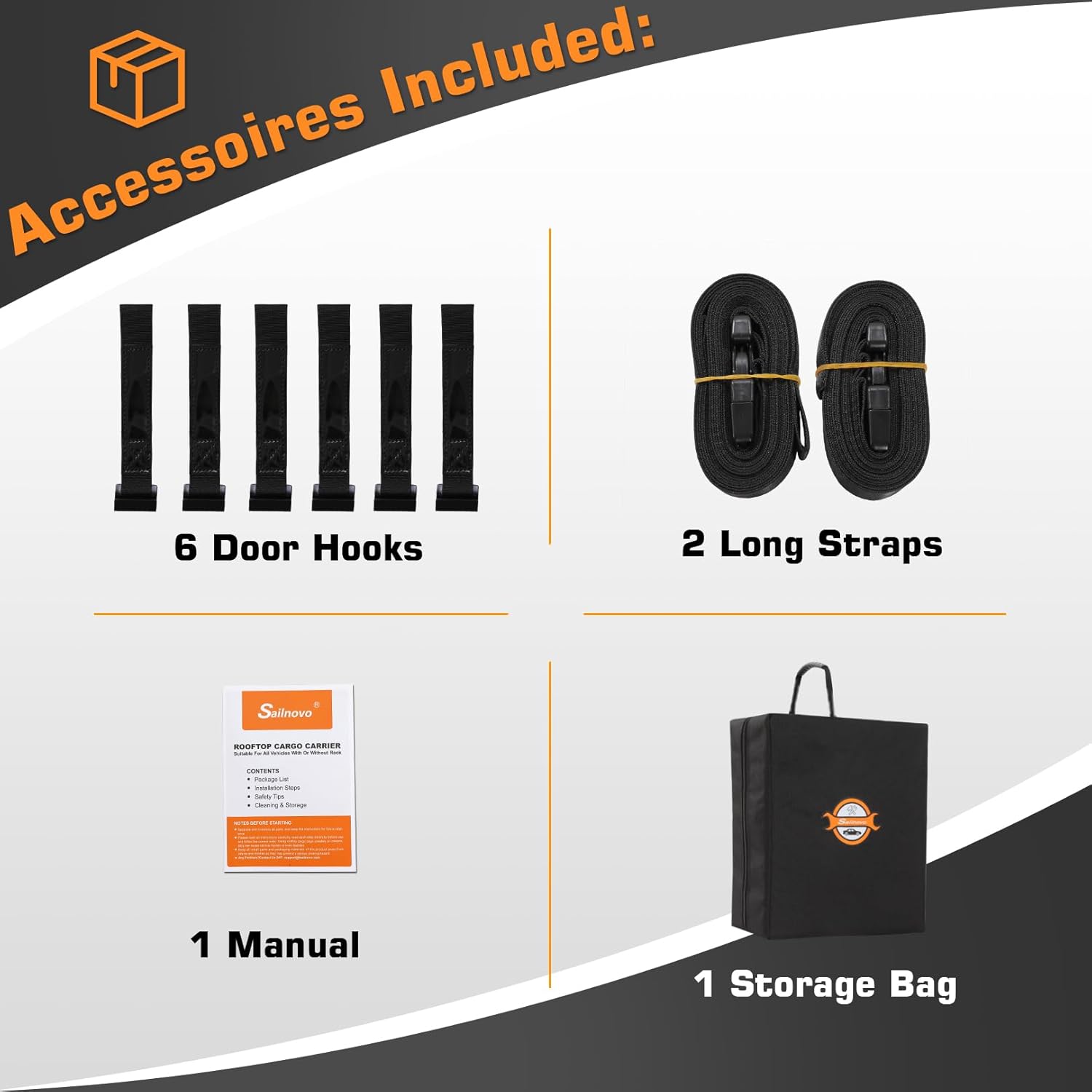 Sailnovo 559L Waterproof Roof Bag: image 10