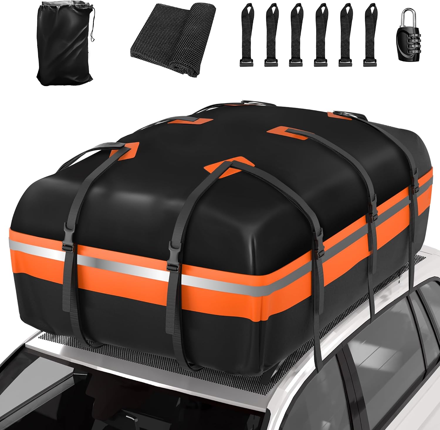 Signstek 21 Cu Ft Waterproof Roof Cargo Carrier