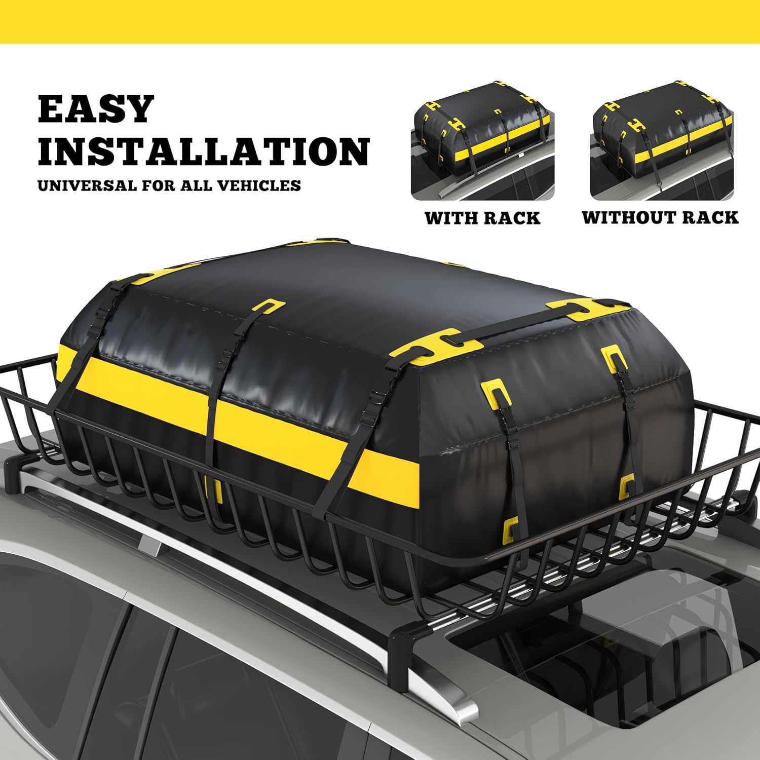 Workkool Soft-Shell Rooftop Cargo Carrier 19.4 Cu Ft: image 3