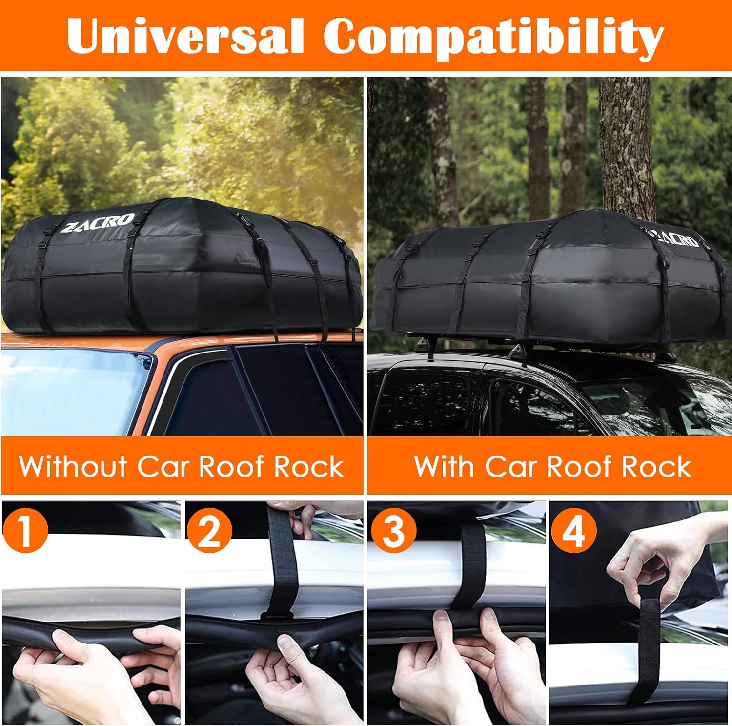 Zacro 15 Cu Ft Waterproof Roof Bag: image 5